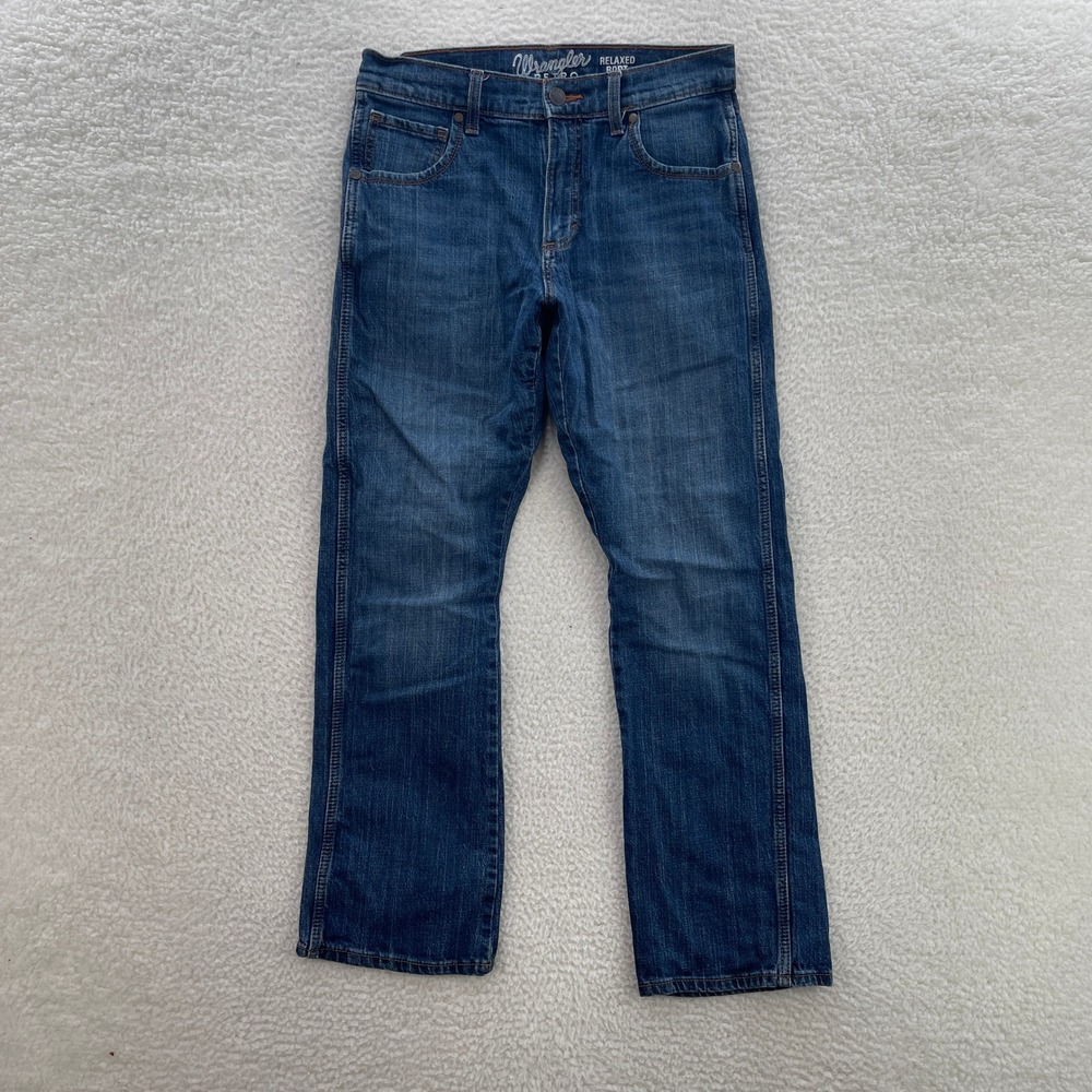 Wrangler Retro Jeans Men 30x32 Blue Relaxed Bootcut Medium Wash Western Rodeo